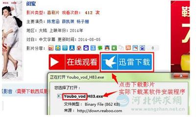 誘騙用戶下載影片，實(shí)則下載木馬病毒